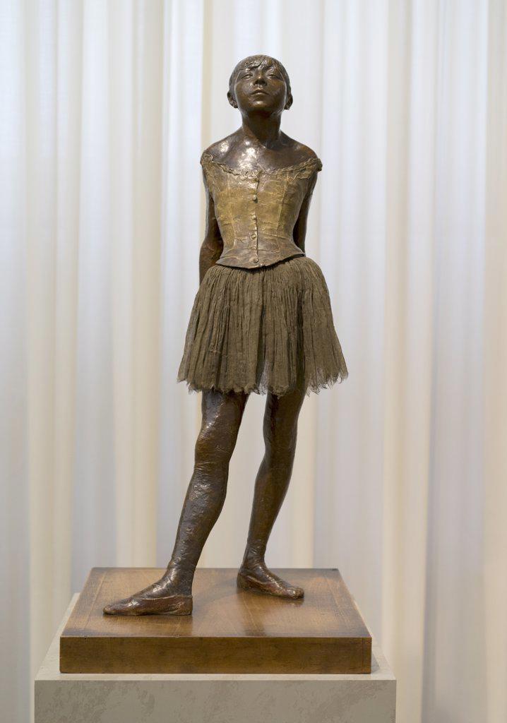 Little Dancer; Aged Fourteen Executed in wax 1878-81; cast in bronze after 1922 Bronze cast; tulle; and silk by the foundry Adrien Hebrard; Paris