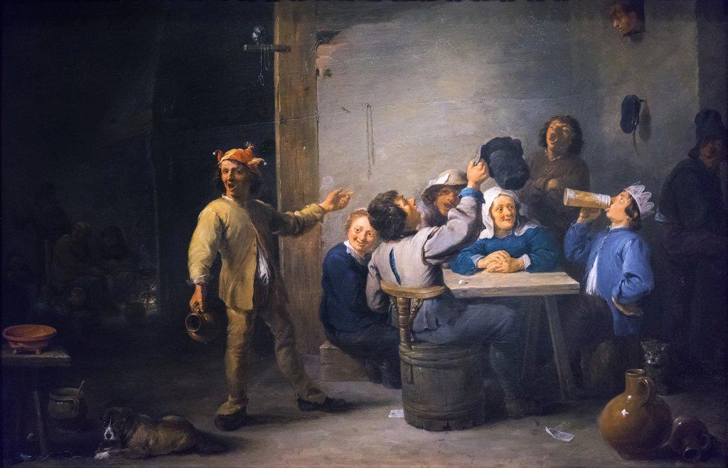 Peasants Celebrating Twelfth Night 1635 Oil on canvas David Teniers the Younger; Flemish; 1610 - 1690