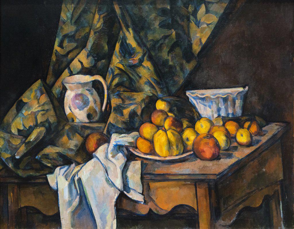 Still Life with Apples and Peaches Oil on canvas; c. 1905 Paul Cezanne; French; 1839 - 1906
