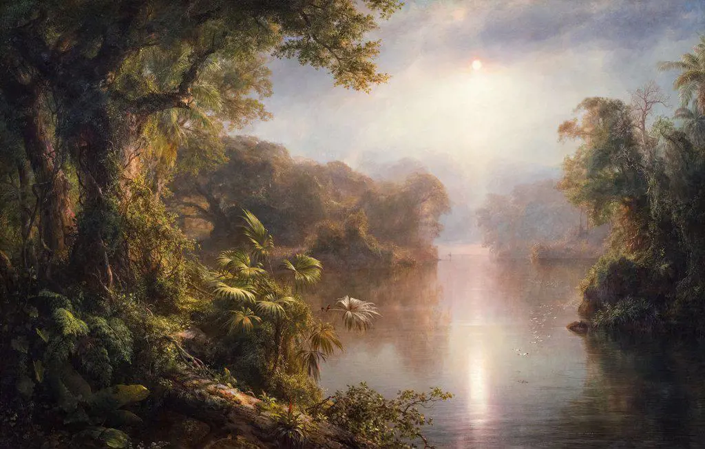 El Rio de Luz; The River of Light; Oil on canvas; 1877 Frederic Edwin Church; American; 1826 - 1900