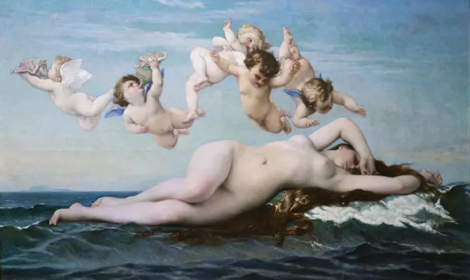 Birth of Venus by Alexandre Cabanel (1823 - 1889); Oil on canvas
