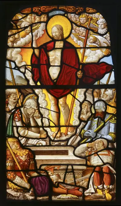 The Resurrection by Gerhard Remsich (1522 - 42); Germany; North Rhine - Westphalia; Steinfeld Abbey; stained glass; circa1540 - 42