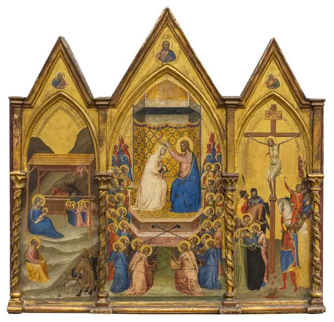 Altarpiece in the form of a triptych. 1338/40. (by Bernardo Daddi