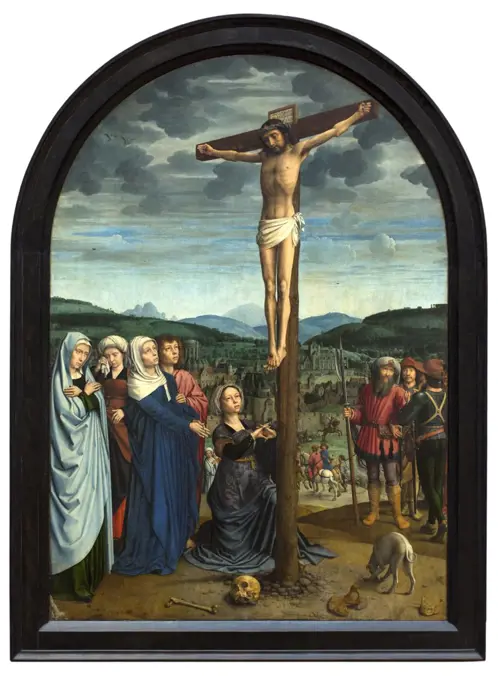christ on the cross. 1515. (gerard david; 1460 oudewater brugge in gouda-1523)