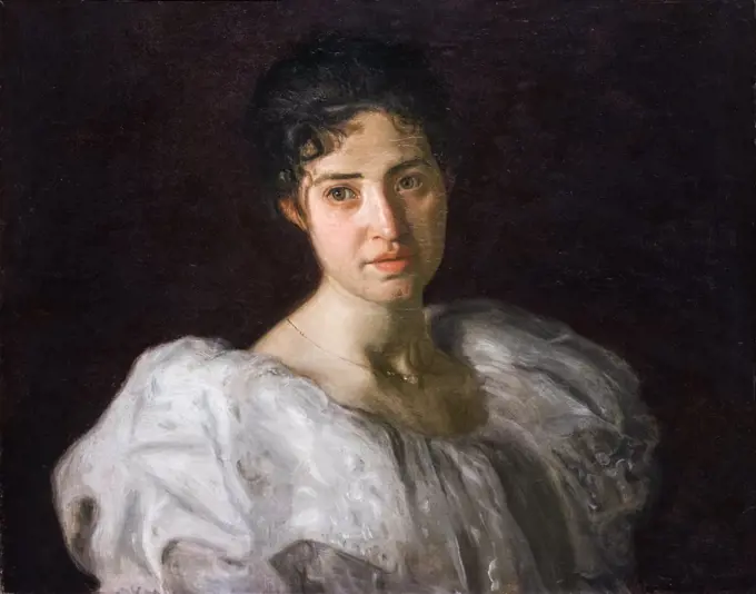 "Portrait Lucy Lewis 1896 oil on canvas by Thomas Eakins, American, 1844 - 1916"