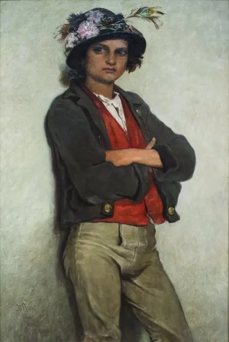 Italian Peasant Boy; 1866 Oil on canvas William Morris Hunt American; 1824-1879