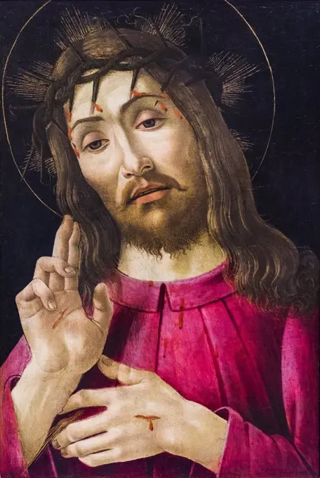 The Resurrected Christ; about 1480 Paint on panel transferred Sandro Botticelli; Italian; 1444/45-1510
