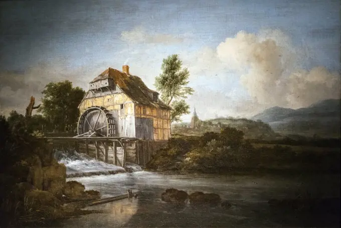 Landscape with a Water Mill; about 1680; Oil on canvas Jacob Isaacksz. Van Ruisdael; Dutch; 1628/29-82