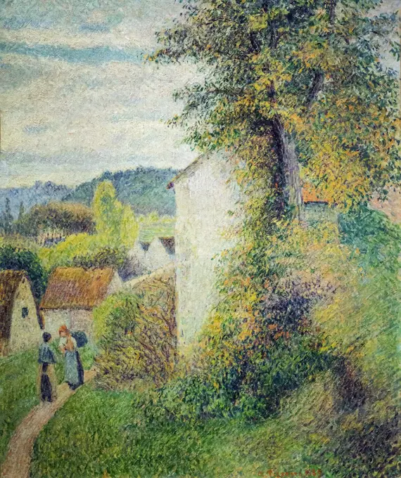 The Path; 1889 Oil on vanvasCamille Pissarro; Danish-French; 1830 - 1903