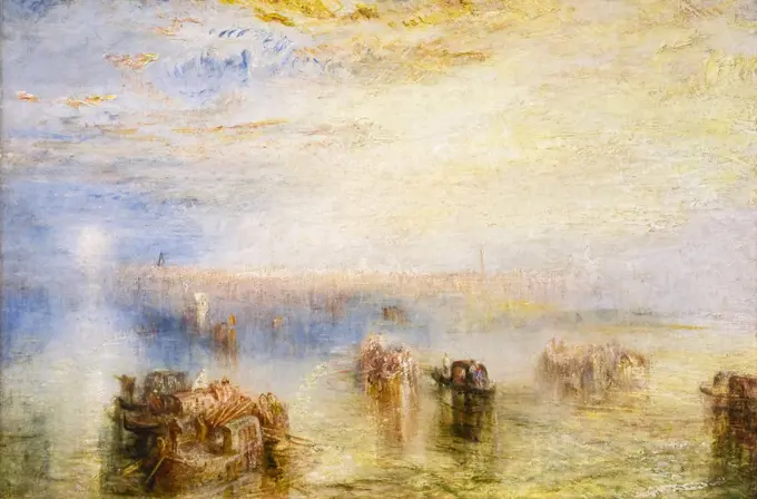 Approach to Venice Oil on canvas; 1844 Joseph Mallord William Turner; British; 1775 - 1851