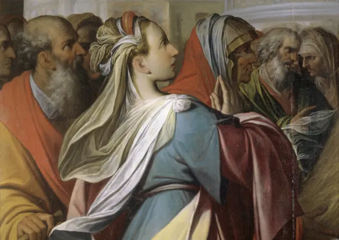 Presentation of Mary to the Temple Detail  Camillo Procaccini (c. 1560-1629 /Italian)  Seminario Arcivescovile, Venegono, Italy 