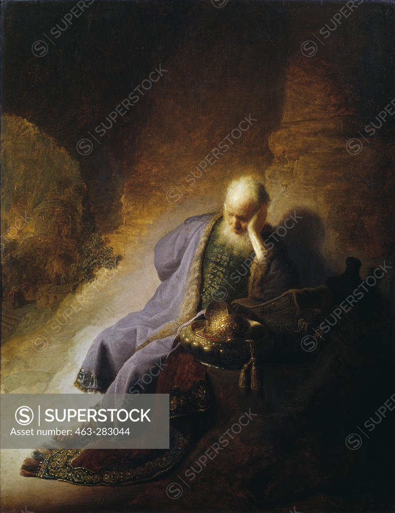 Stock Photo: 463-283044 Rembrandt / Jeremiah / Painting / 1630
