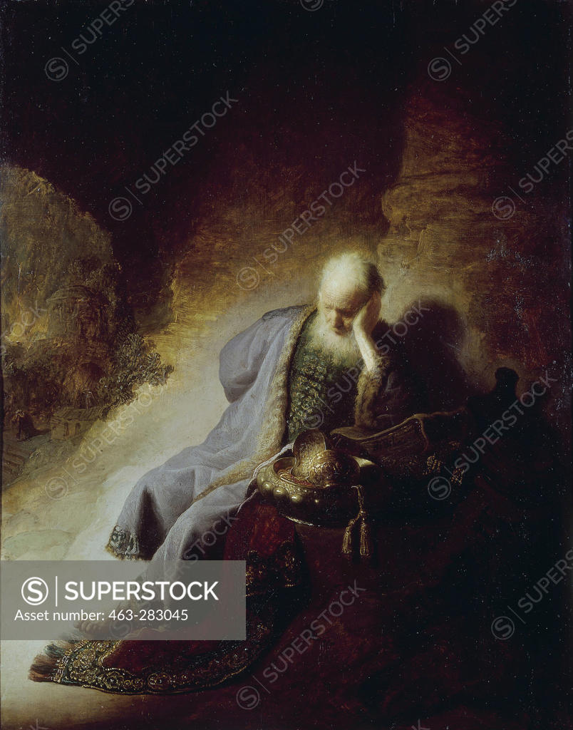 Stock Photo: 463-283045 Jeremiah lamenting / Rembrandt / 1630