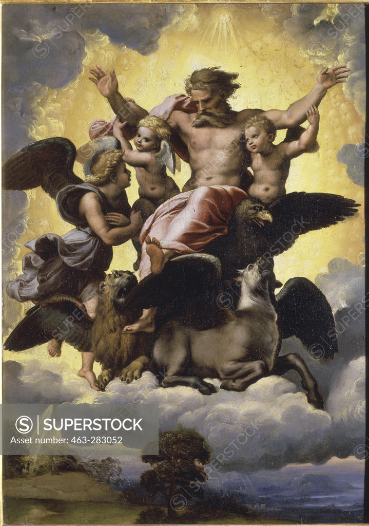 Stock Photo: 463-283052 Raphael / The vision of Ezekiel