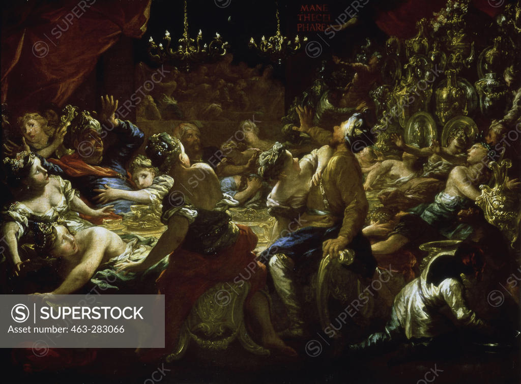 Stock Photo: 463-283066 The banquet of Belshazzar / Dandini