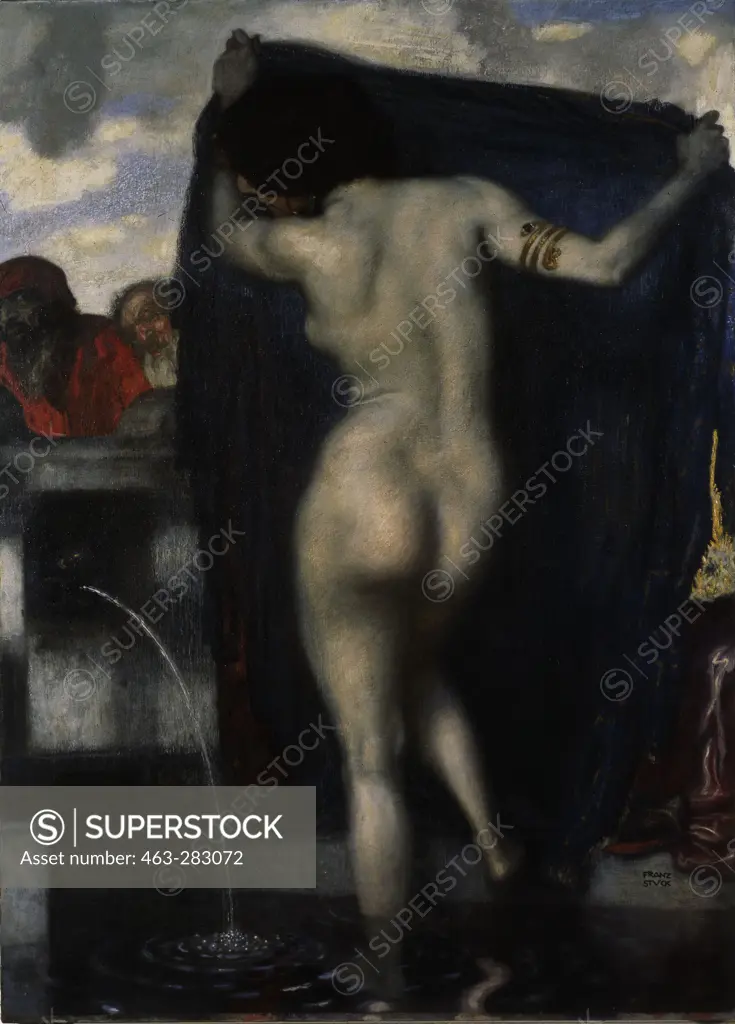 Susanna in the bath / F.v.Stuck / 1904