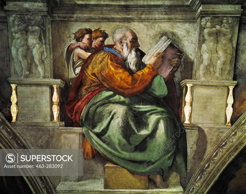Stock Photo: 463-283092 Michelangelo / Prophet Zacharias / 1509