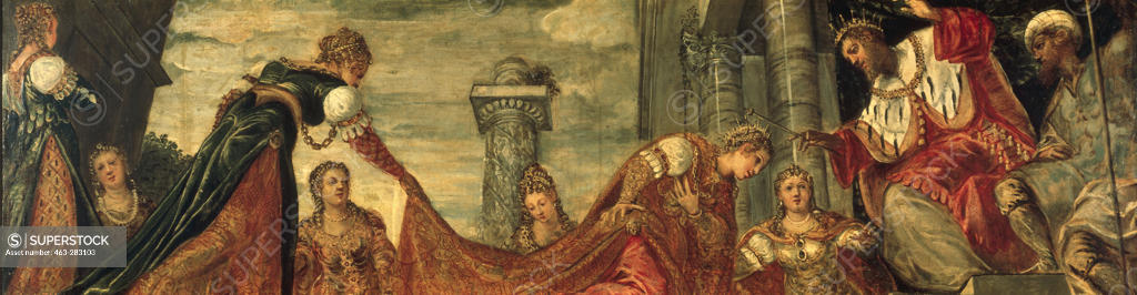Stock Photo: 463-283103 Tintoretto, Esther before Ahasuerus