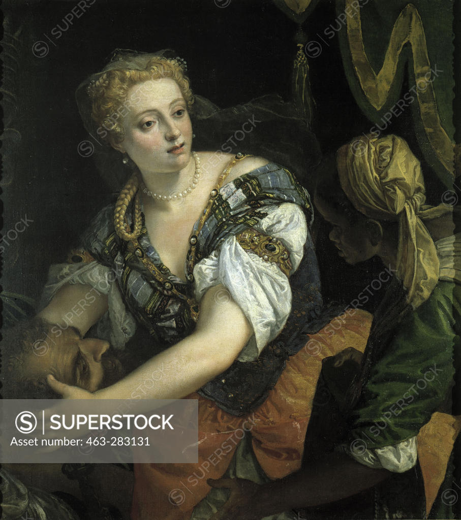 Stock Photo: 463-283131 Judith w.Holofernes' Head/Veronese/1570s