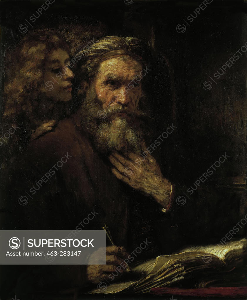 Stock Photo: 463-283147 Matthew the Evangelist / Rembrandt