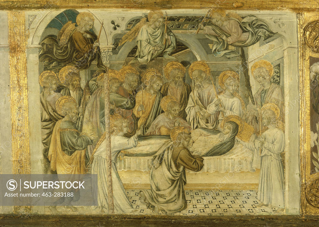 Stock Photo: 463-283188 Giovanni di Paolo, Death of Mary