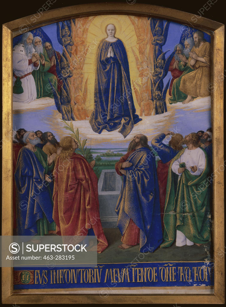Stock Photo: 463-283195 J.Fouquet, Ascension of Mary/ Illumin.
