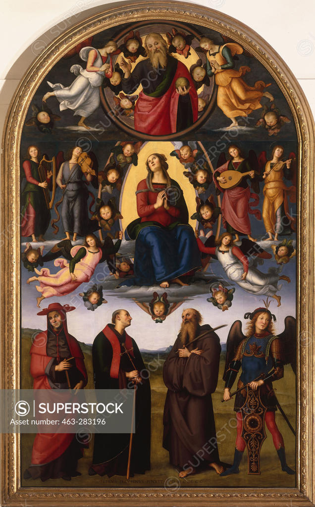 Stock Photo: 463-283196 Assumption of Virgin Mary / Perugino
