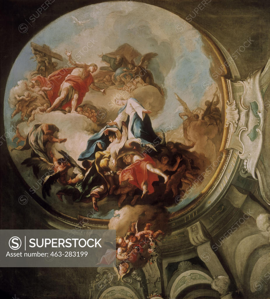 Stock Photo: 463-283199 Assumption of Mary / Troger / c.1748/50