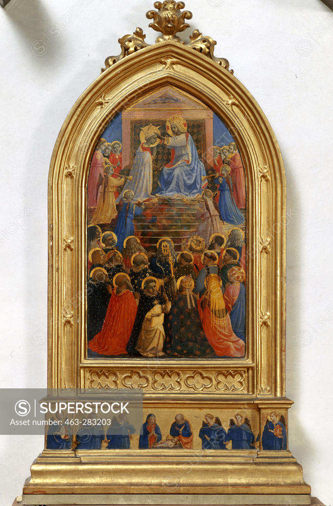 Stock Photo: 463-283203 Fra Angelico /Coronation of Mary/ C15th