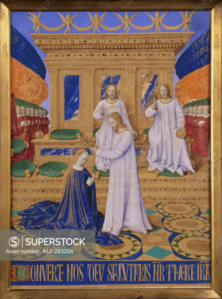 Stock Photo: 463-283206 J.Fouqut, Coronation of Mary/Illumina.