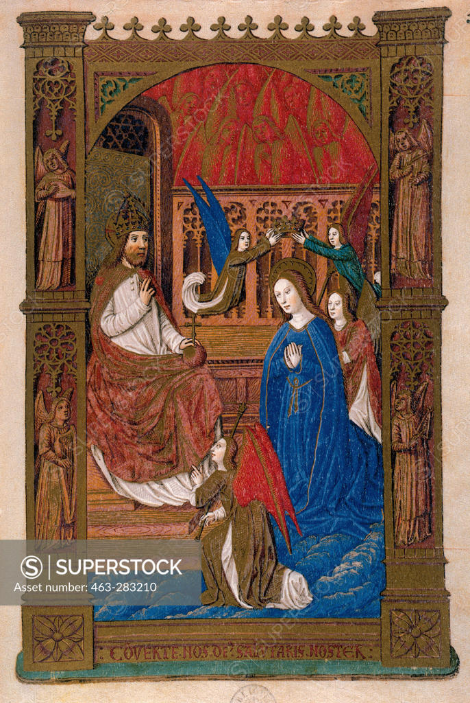 Stock Photo: 463-283210 Coronation of Mary / Illumin. / 1483/98