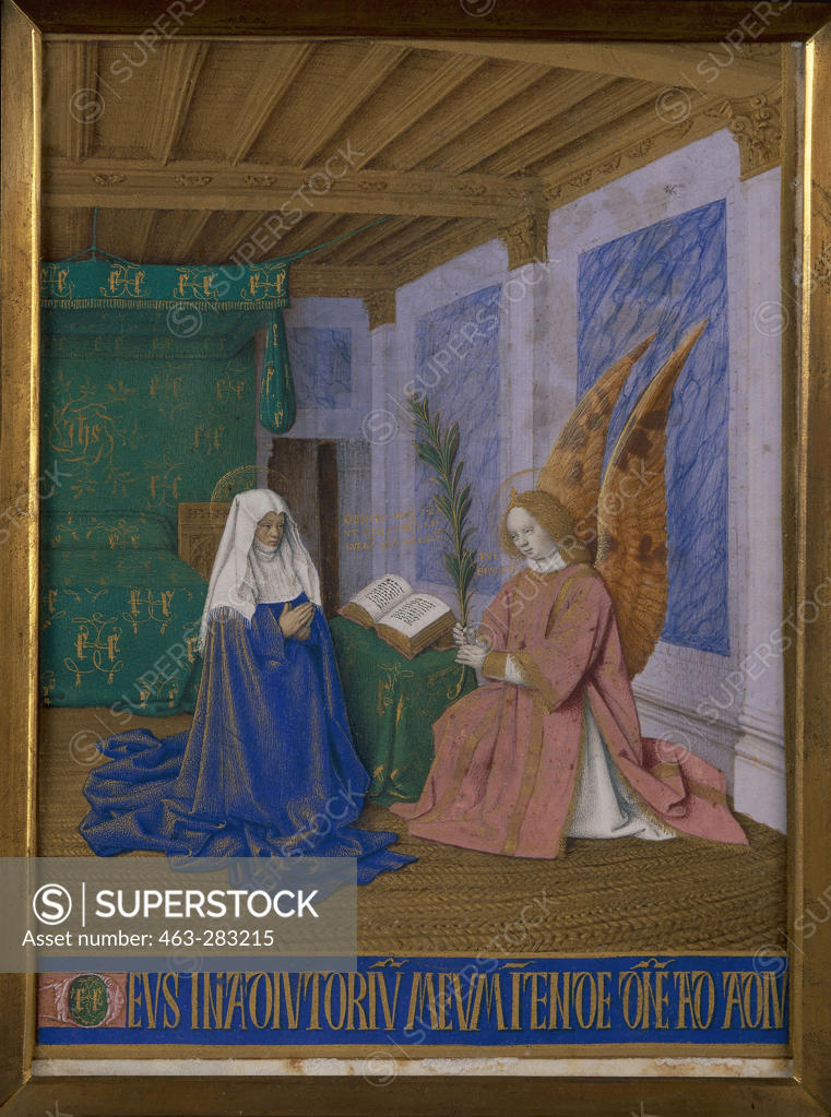 Stock Photo: 463-283215 J.Fouquet, Annunciation to Mary/ Illum.