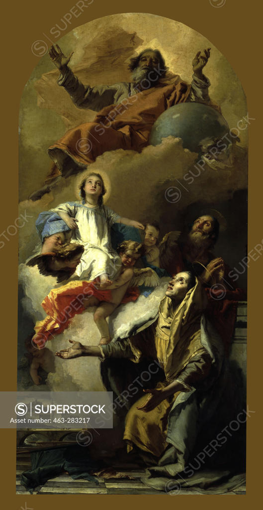 Stock Photo: 463-283217 Vision of St.Anne / Tiepolo / 1759