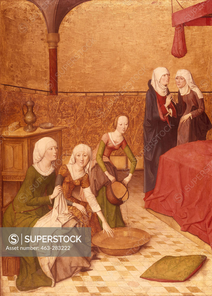 Stock Photo: 463-283222 Master of Mary's Life / Mary's Birth