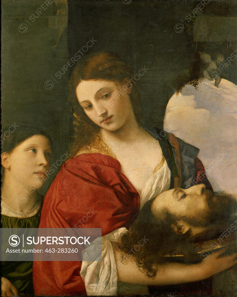 Stock Photo: 463-283260 Titian / Salome with John Baptist's Head