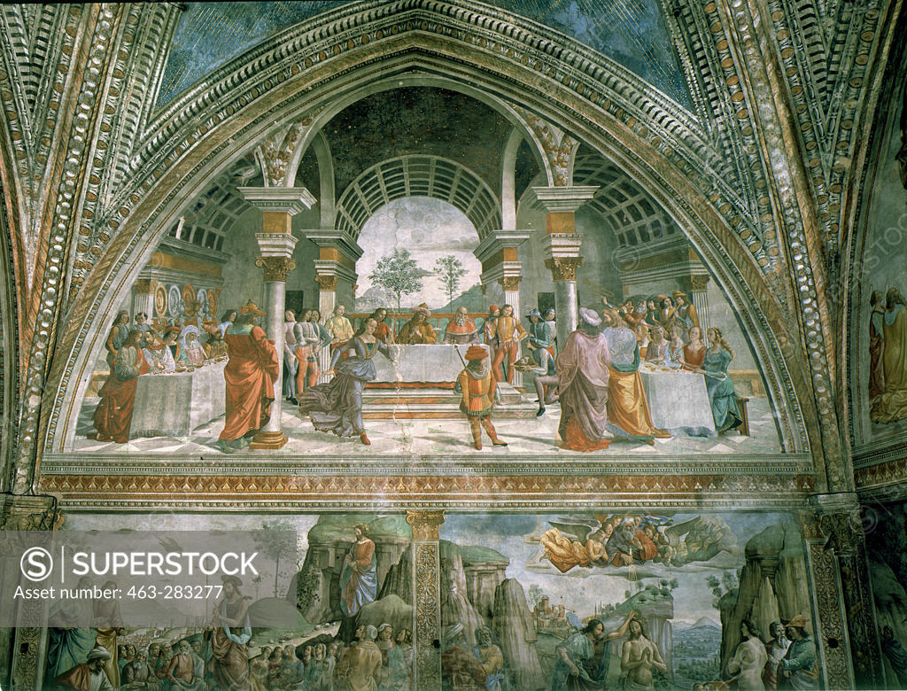 Stock Photo: 463-283277 Feast of Herod / Ghirlandaio / c.1486/90