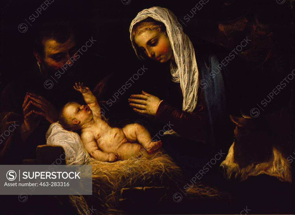 Stock Photo: 463-283316 The Holy Family / Tintoretto