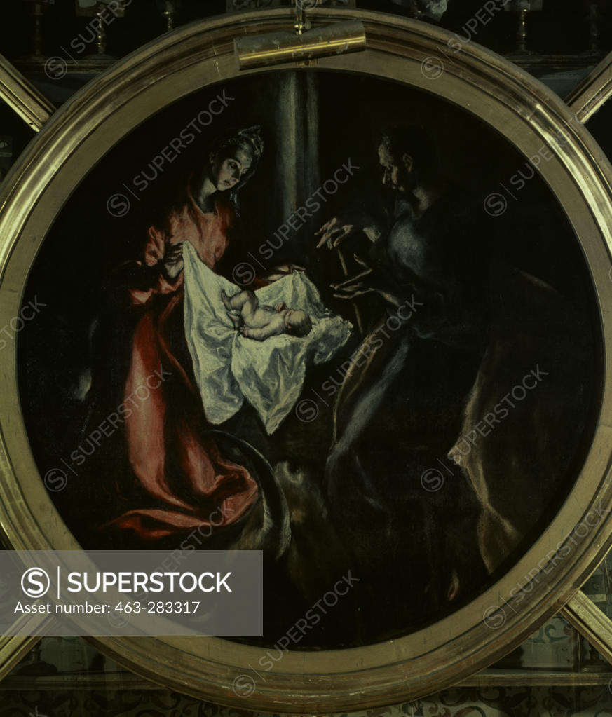Stock Photo: 463-283317 El Greco / Birth of Christ / c. 1603