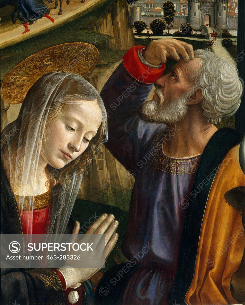 Stock Photo: 463-283326 Ghirlandaio /Adoration of Shepherds/1485