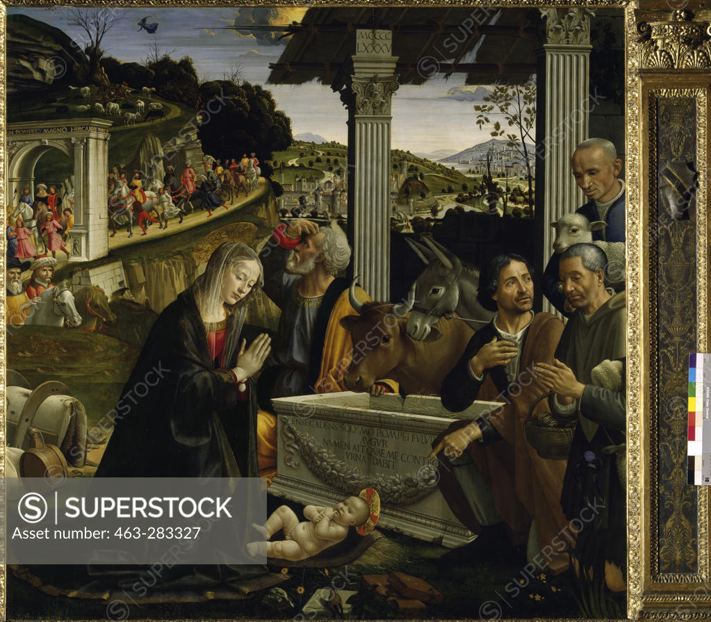 Stock Photo: 463-283327 Ghirlandaio /Adoration of Shepherds/1485