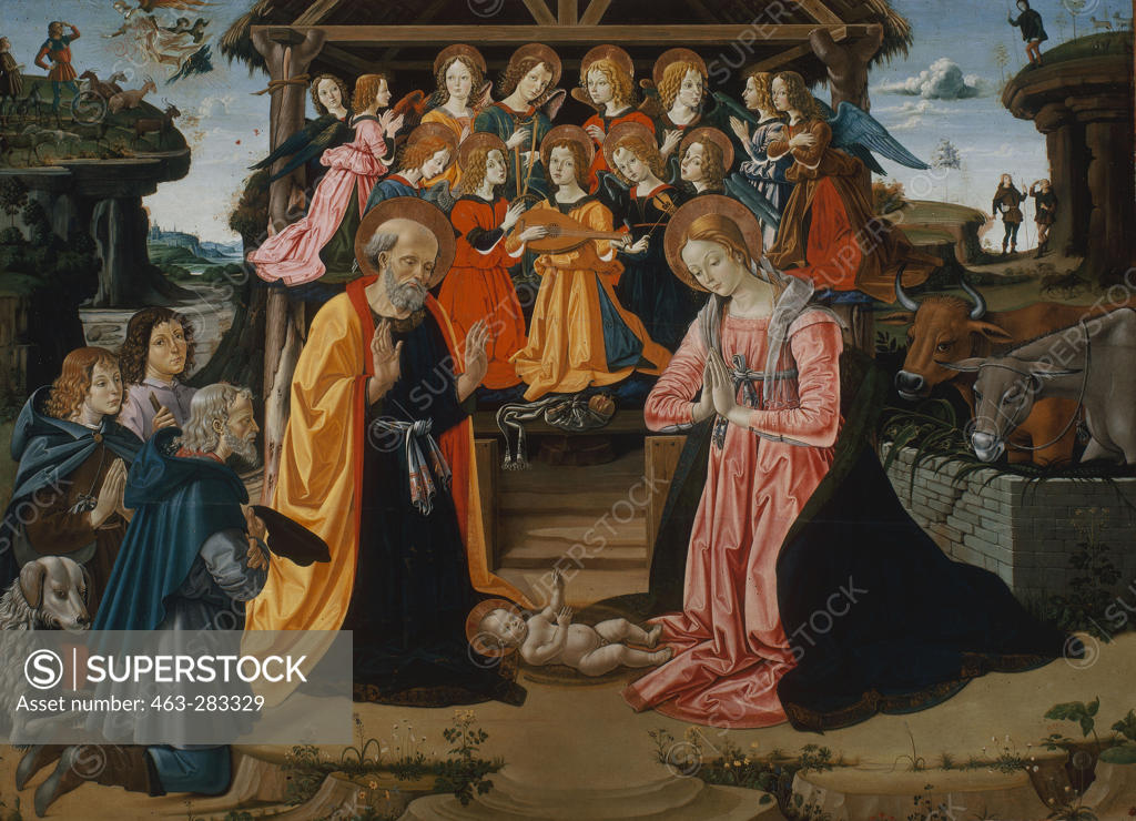 Stock Photo: 463-283329 Adoration of Shepherds / F. di Lorenzo