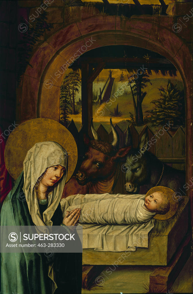 Stock Photo: 463-283330 Master of House Book / Mary with Child