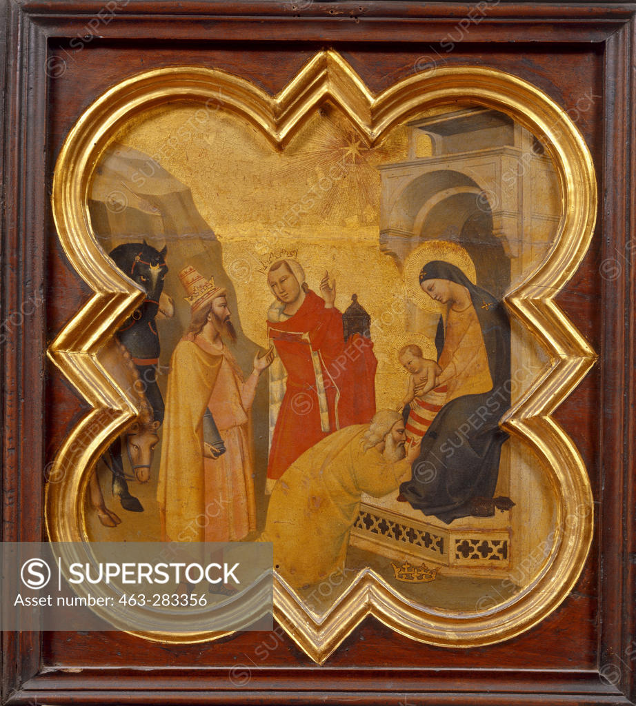 Stock Photo: 463-283356 Adoration of the Kings / T.Gaddi