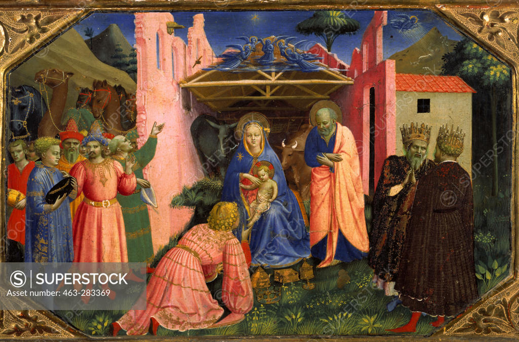 Stock Photo: 463-283369 Fra Angelico / Adoration of the Kings