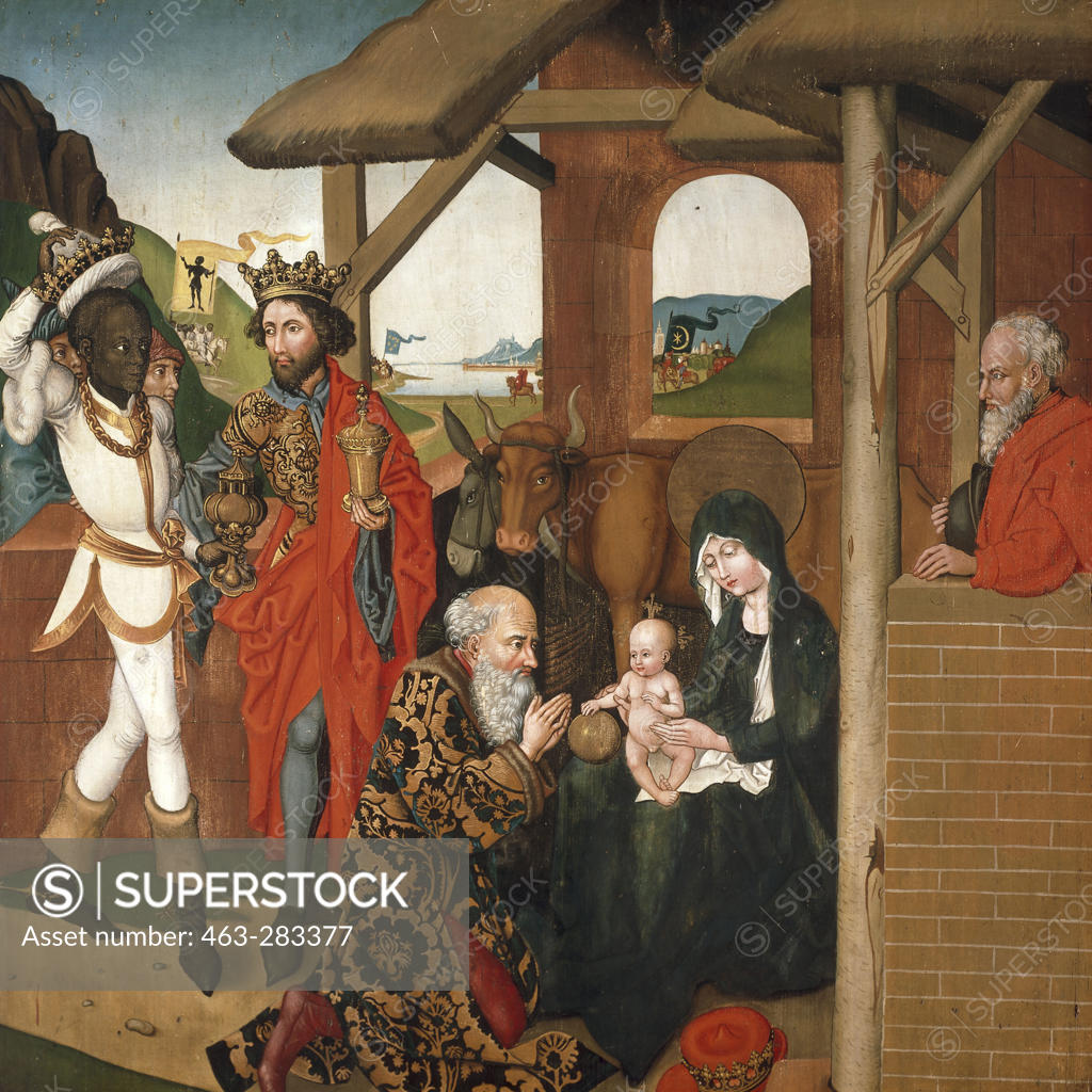Stock Photo: 463-283377 M.Schongauer, Adoration of the Kings