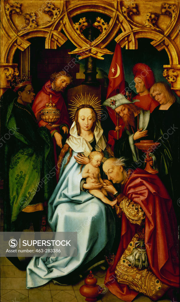 Stock Photo: 463-283386 Adoration of the Kings / Holbein / 1502