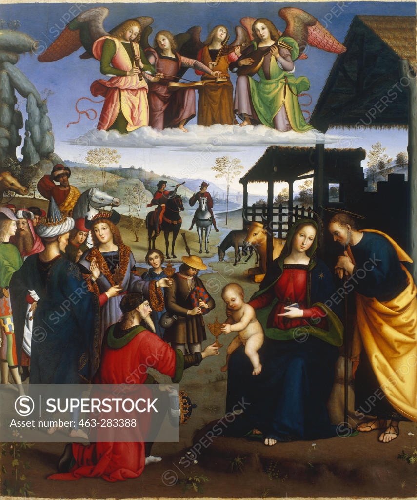 Stock Photo: 463-283388 Adoration of the Kings / Eusebio da...