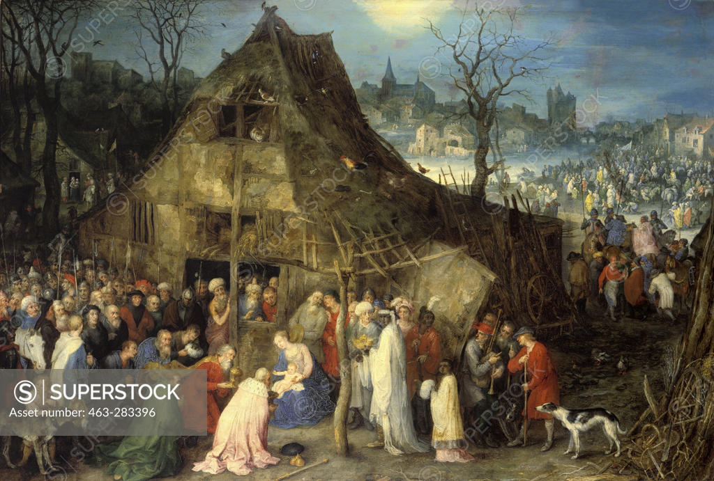 Stock Photo: 463-283396 J.Brueghel d.Ae., Anbetung der Koenige -  - 