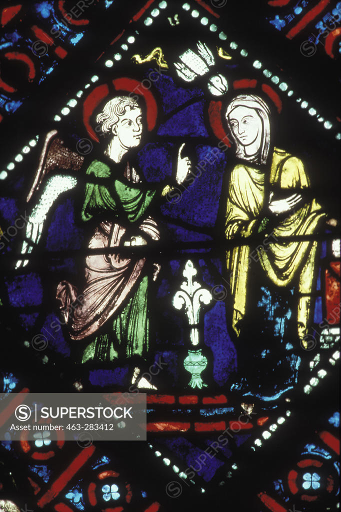 Stock Photo: 463-283412 Beauvais / Cathedral / Annunciation