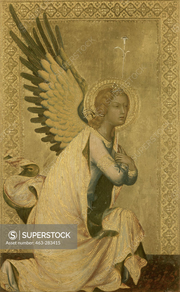 Stock Photo: 463-283415 Simone Martini / Angel of Annunciation